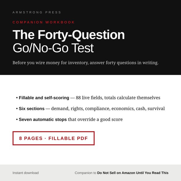 The Forty-Question Go/No-Go Test workbook